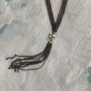 Crystal Ball tassel  Necklace